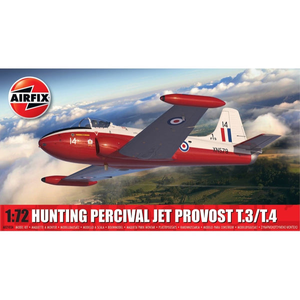 Airfix - A02103A - Standard Model Set, Hunting Percival Jet Provost T. 3-T. 4, Kit de Construction de Maquettes d'avion en Plastique pour Adultes et Enfants à Partir de 8 Ans Airfix - A02103A - Standard Model Set, Hunting Percival Jet Provost T. 3-T. 4, Kit de Construction de Maquettes d'avion en Plastique pour Adultes et Enfants à Partir de 8 Ans