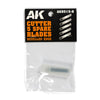 AK Interactive AK9515-B Bevelled Edge Replacement Blades 5pc