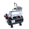 Hseng Mini Air Compressor with Holding Tank and Cover (Oil-free)