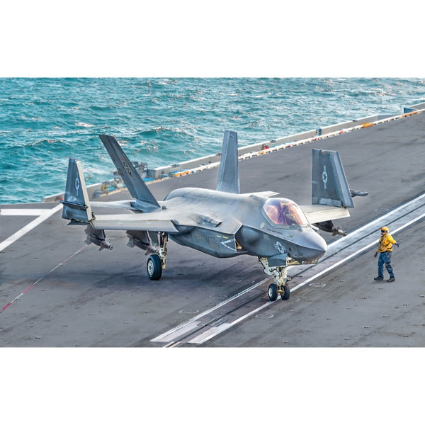 Italeri 1:72 F-35C Lightning II – Maquette Avion Militaire Porte-Avions, Kit Détaillé Stealth USA Navy