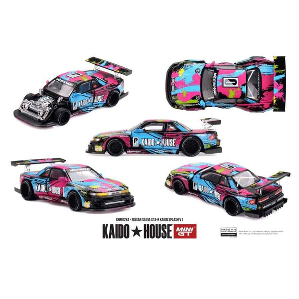 Kaido House x Mini GT 1/64 Nissan Silvia S13-R Kaido Splash V1