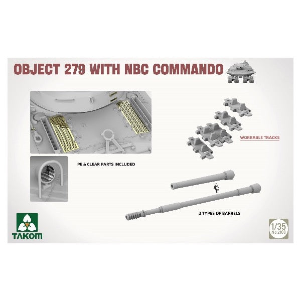 Takom 2188 1/35 Soviet Object 279 With NBC Commando – Metro Hobbies