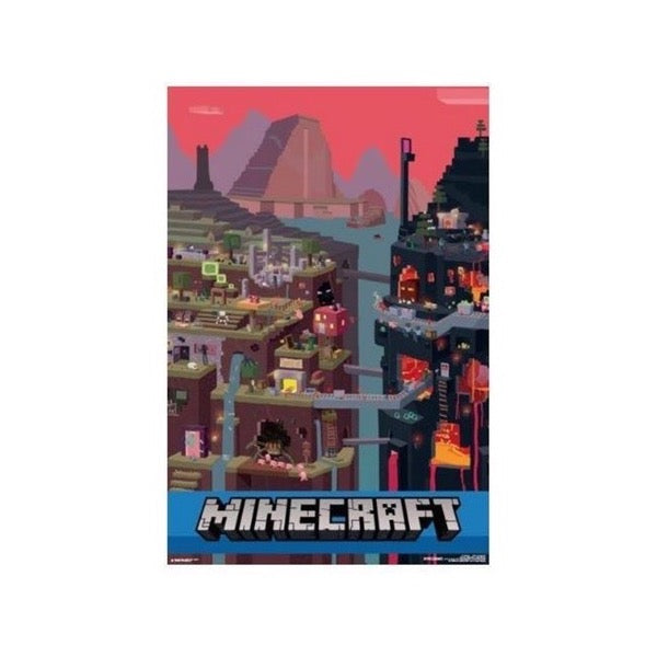 Minecraft World Red 1000pc Jigsaw Puzzle