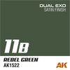 AK Interactive AK1555 Dual Exo Set 11 11A Ghost Green and 11B Rebel Green