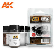 AK Interactive AK616 Mix N Ready Enamel Jars 35mL with Labels