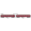 Austrains NEO PL004 HO 7 BCPL / 63 BPL VR Red PL Series Passenger Carriage Twin Pack