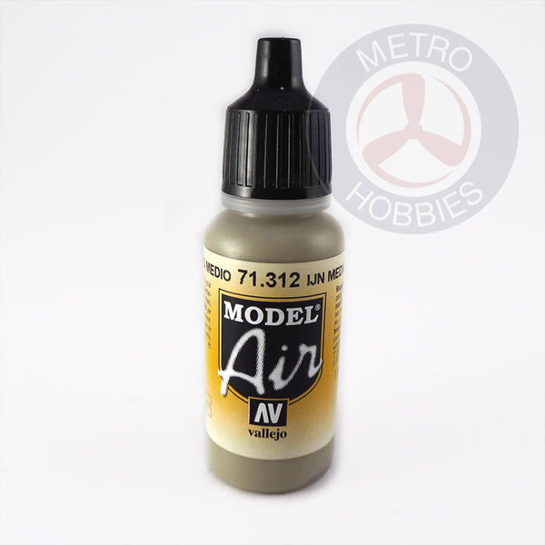 Vallejo Model Air 71114 Medium Gray - Vernice Acrilica Opaca 17ml Per Aerografo E Modellismo - 4