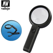 Vallejo Hobby Tools T14002 Lighcraft Foldable Led Magnifier with inbuilt stand