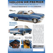 Classic Carlectables 18758 1/18 Holden HR Premier Hacienda Blue Metallic