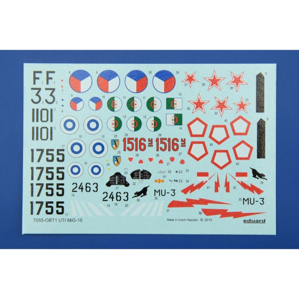 Eduard Plastic Kits 7055 - Maquette UTI MIG 15 Modélisme Avion
