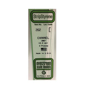 Evergreen 00262 Styrene Channel .080in/2.0mm 14in/35cm - 4