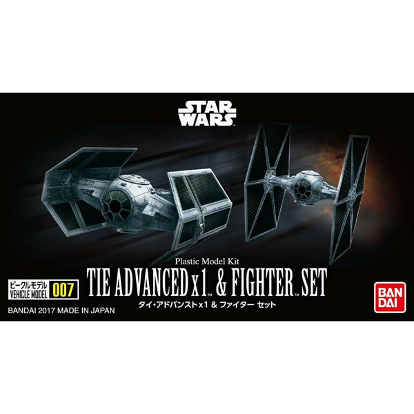 Bandai 5064110 Star Wars Vehicle Model 007 Tie Advanced X 1 and