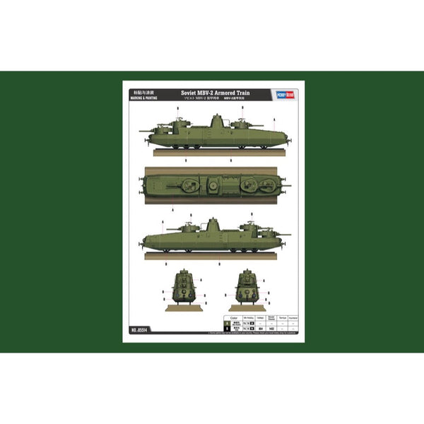 HOBBY BOSS 85514 MAQUETTE SOVIET MBV-2 (LATE F-34 GUN) 1/35