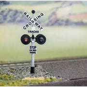 HMA HO Railway Crossing Lights and Flasher Kit (HM-2107W & HM-110)