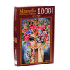 Magnolia Puzzle 1707 Lady with Flowers Romi Lerda Special Edition 1000pc Jigsaw Puzzle