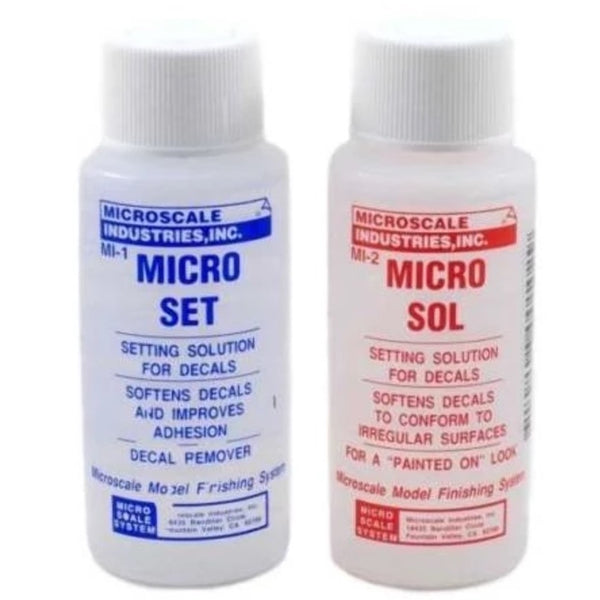 How do I use Micro sol and Micro set with waterslide decals