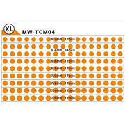 ManWah TCM04 Masking Tape Circles 6.2 - 7.6mm