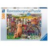 Ravensburger RB15036-6 Cute Dogs in the Garden 500pc Jigsaw Puzzle