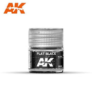 AK Interactive RC001 Real Colors Flat Black Paint Acrylic Lacquer 10mL