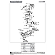 Scalextric C8329 Guide Blade + Screw + 4 Braid
