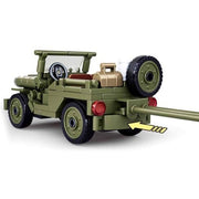 Sluban 0853 WWII Willys Jeep and 37mm ATG 143pc