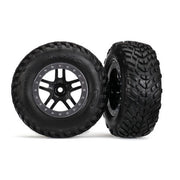 Traxxas 5890 Tires and Wheels SCT Split-Spoke Black