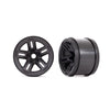 Traxxas 9671 3.8in 17mm Splined Wheels 2pc Black