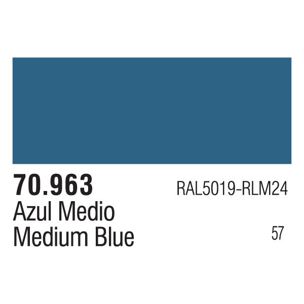 Vallejo 70.963 Model Color: Medium Blue, 17ml