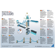 Ravensburger 12559-3 Tower Bridge 3D 216pc Jigsaw Puzzle