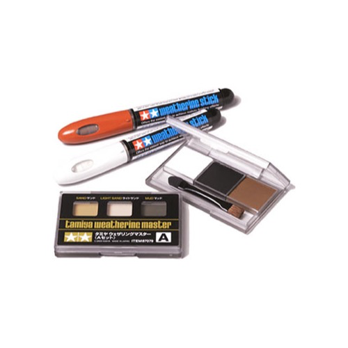 Tamiya TAM87085 Weathering Master C - Palette de Maquillage - Orange Rust, Gun Metal,Silver Tamiya TAM87085 Weathering Master C - Palette de Maquillage - Orange Rust, Gun Metal,Silver