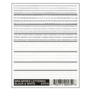 Woodland Scenics DT575 Dry Transfer Mini-Series Lettering Black and White Decals