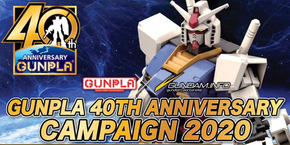 Model Kit News: Bandai's 40th Anniversary Gundam Promotion is on!