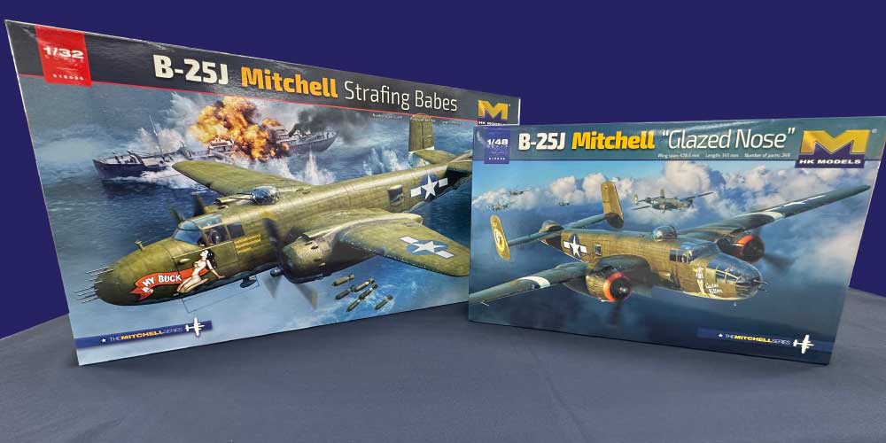 Model Kit Arrivals - Hong Kong Models new 1/48 B-25J Mitchell Glass Nose... and more!