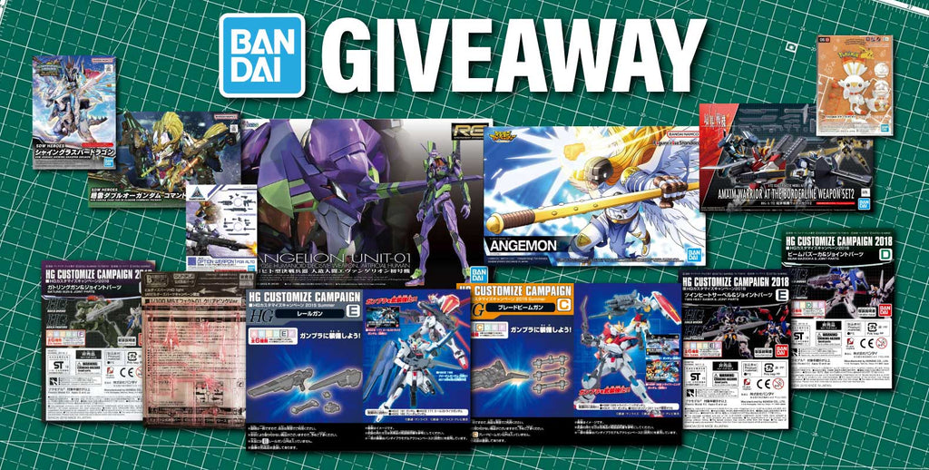 Bandai Giveaway (Ended)