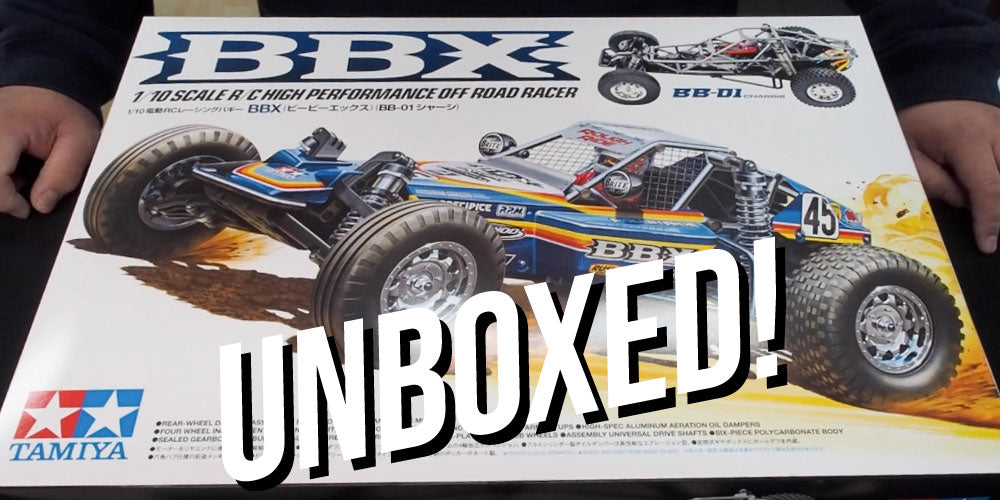 Unbox the Tamiya BBX 1/10 BB-01 High Performance RC Racer Kit!