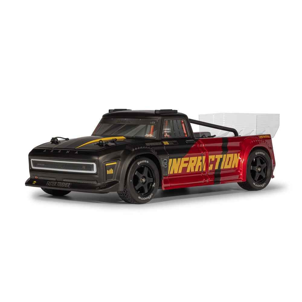 Arrma 1/8 Infraction 223S BLX DSC 4x4 RC Car (Black/Red) ARA4315V4T2