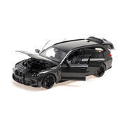 Minichamps 1/18 BMW M3 Touring 2024 Dravit Grey Metallic with Black Wheels and Black Interior