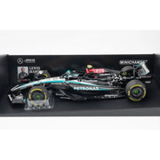 Minichamps 1/18 Mercedes-AMG Petronas Formula One Team F1 W15 E Performance Lewis Hamilton Last Race Mercedes GP Abu Dhabi GP 2024 with Figurine