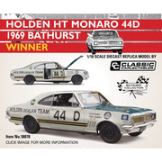 Classic Carlectables 18878 1/18 Holden HT Monaro No. 44D 1969 Bathurst Winner