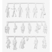 Preiser 1/50 Unpainted Walking Passersby 12 Figures