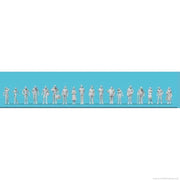 Preiser 1/200 Unpainted Passers-by 18 Figures
