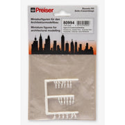 Preiser 1/200 Unpainted Standing 12 Seated 6 Figures