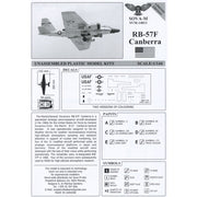 Sova-M 14011 1/144 RB-57F "Canberra" weather recon.aircraft