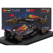 Bburago 38234T 1/43 RedBull Racing RB21 No.22 Yuki Tsunoda with Helmet and Showcase