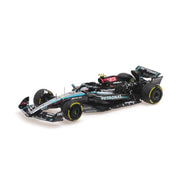 Minichamps 1/43 Mercedes-AMG Petronas Formula One Team F1 W15 E Performance Lewis Hamilton Last Race Mercedes GP Abu Dhabi GP 2024 with Figurine