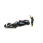 Minichamps 1/43 Mercedes-AMG Petronas Formula One Team F1 W15 E Performance Lewis Hamilton Last Race Mercedes GP Abu Dhabi GP 2024 with Figurine