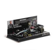 Minichamps 1/43 Mercedes-AMG Petronas Formula One Team F1 W15 E Performance Lewis Hamilton Last Race Mercedes GP Abu Dhabi GP 2024 with Figurine