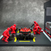 Bburago 36862 1/43 2024 Ferrari No.16 Charles Leclerc Pit Pass Competition Set