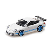 Minichamps 1/64 Porsche 911 GT3 RS 2002 White with Blue Stripes