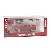 BM Creation 1/64 Toyota Levin 101 Red HK Toy Car Salon 2025